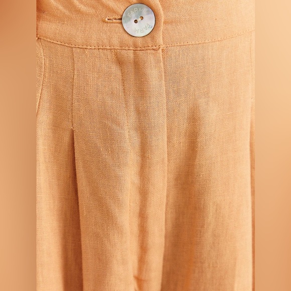 🏷️🔖 NWT FARM Rio Linen Dark Sand Top + Pants Set - Picture 4 of 8